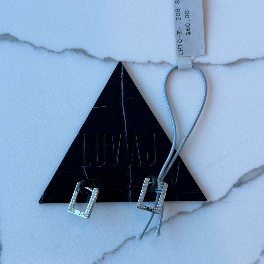 NWT LUV AJ / Crystal Women’s Earrings - Picture 2 of 3